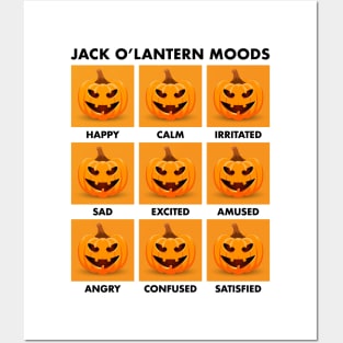 Jack O'Lantern Moods Posters and Art